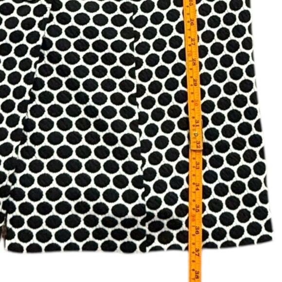 Lane Bryant Black & White Polka Dot Button Front Pea Coat. Jacket. Plus. 20. - Picture 4 of 7